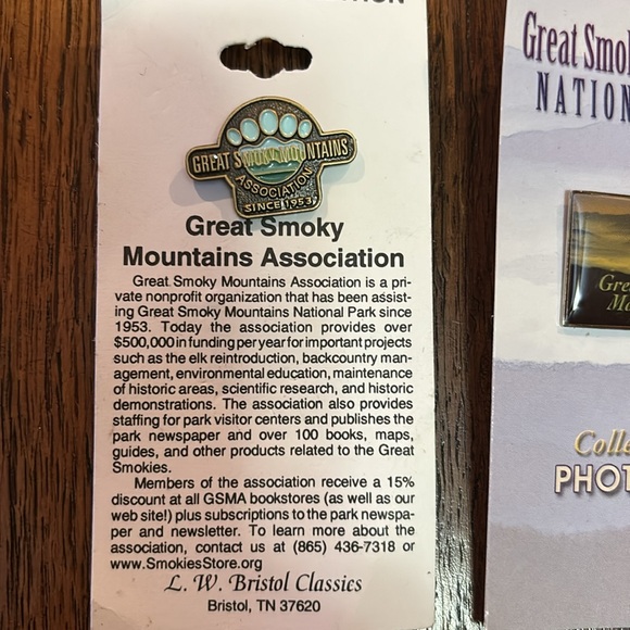 Bundle of Great Smoky Mountains National Park Collector Pins 7 pins - Picture 2 of 12